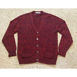 MacKinnon Of Scotland 100% Wool Button Cardigan Sweater Size Small See Measure
